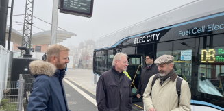 100 Prozent emissionsfrei: Rhein-Neckar-Bus erprobt Wasserstoffbus