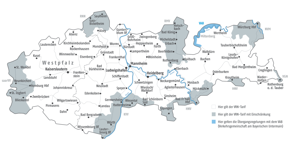 Karte Übergangsgebiet zum VAB