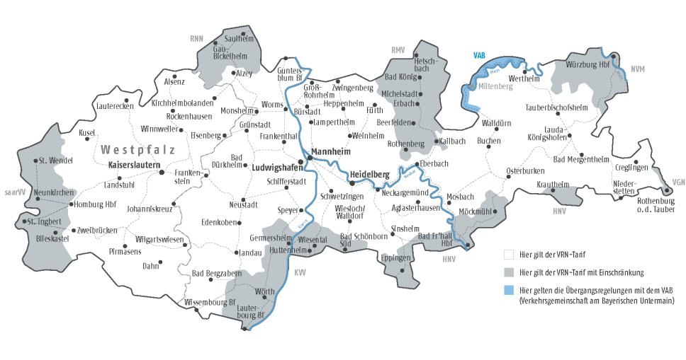 Karte Übergangsgebiet zum VAB